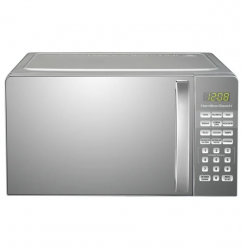 Hamilton Beach Horno de Microondas HB-P70J17AL, 0.7 Pies Cúbicos, 700W, 19.8 Litros, Plata 