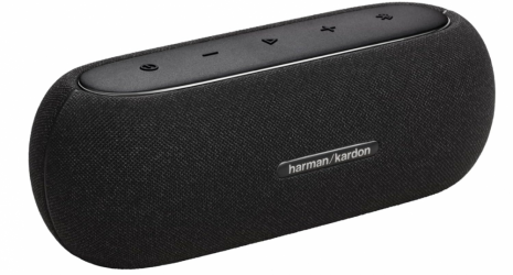 Harman Kardon Bocina Portátil Luna, Bluetooth, Inalámbrico, USB-C, 40W, Negro - Resistente a Polvo/Agua 