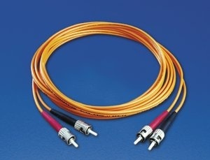 Hellerman Cable Fibra Óptica Multimode 2x ST Macho - 2x ST Macho, 3 Metros, Naranja 