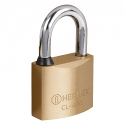 Hermex Candado CL-40Q, 40mm, Latón 