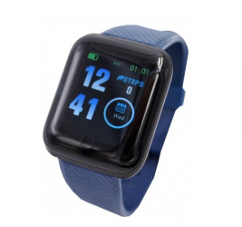 Highlink Smartwatch Square Bracelet, Bluetooth 4.2, Android/iOS, Azul 