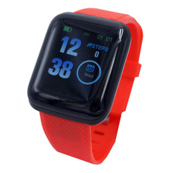 Highlink Smartwatch Square Bracelet, Bluetooth 4.2, Android/iOS, Rojo 