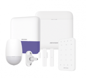 Hikvision Kit Sistema de Alarma AXPRO-KIT-KEYPAD, Inalámbrico, 48 Zonas de Alarma, 1 Sensor de Movimiento, 2 Sensores Puerta/Ventana, con Panel de Control  