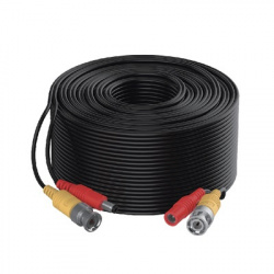 Hikvision Cable Coaxial BNC Macho - BNC Macho, 10 Metros, Negro 