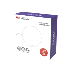 Hikvision Bobina de Cable Ethernet Cat6, UTP, 100 Metros 