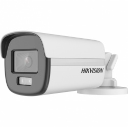 Hikvision Cámara CCTV Bullet Turbo HD para Exteriores ColorVu DS-2CE12DF0T-F, Alámbrico, 1920 x 1080 Pixeles, Día/Noche 