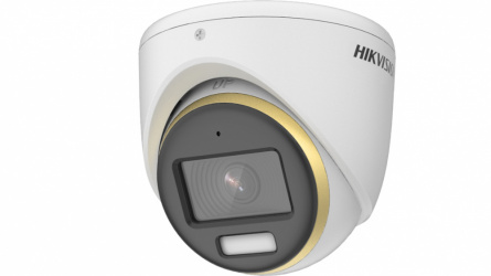 Hikvision Cámara CCTV Turret Turbo HD para Exteriores ColorVu  DS-2CE70DF3T-MFS, Alámbrico, 1920 x 1080 Pixeles, Dia/Noche 