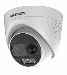 Hikvision Cámara CCTV Domo Turbo HD IR para Interiores/Exteriores ColorVu DS-2CE72DFT-PIRXOF28, Alámbrico, 1920 x 1080 Pixeles, Día/Noche 