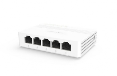 Switch Hikvision Gigabit Ethernet DS-3E0505D-E, 5 Puertos 10/100/1000 Mbps, 10Gbit/s, 2000 Entradas - No Administrable 