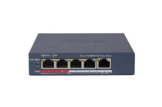 Switch Hikvision DS-3E1105P-EI/M, 5 Puertos Fast Ethernet 10/100 4 x PoE+ 45W, 1.2 Gbit/s, 2000 Entradas, Administrado  
