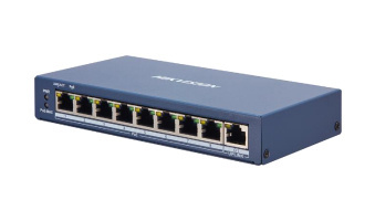 Switch Hikvision Fast Ethernet DS-3E1309P-EI, 8 Puertos PoE+ 10/100 Mbps + 1 Puerto Uplink, 110W, 3.6 Gbit/s, 16.000 Entradas - Administrable 