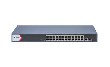 Switch Hikvision DS-3E1526P-EI/M, 24 Puertos Gigabit Ethernet 10/100/1000 24 x PoE+ 230W, 1 Puertos SFP, 56 Gbit/s, 8000 Entradas, Administrado  