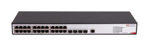 Switch Hikvision DS-3E2728-HI-24T4X, 24 Puertos Gigabit Ethernet 10/100/1000, 216 Gbit/s, 32000 Entradas, Administrado  