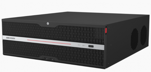 Hikvision NVR de 128 Canales DS-96128NXI-S16R para 16 Discos Duros, máx. 224TB, 2 x USB 2.0, 4 x RJ-45 