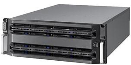 Hikvision DS-A81024S NAS, 24 Bahías C3000, 4GB RAM, SAS, SATA III, máx 320TB ― No Incluye Disco  