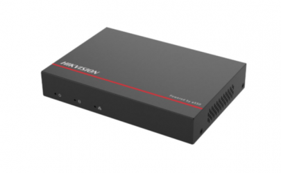 Hikvision NVR de 4 Canales DS-E04NI-Q1/4P(SSD 1T) para 1 Discos Duros, 2 x USB 2.0, 4 x RJ-45 