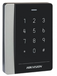 Hikvision Lector de Tarjetas con Teclado DS-K1102EK, RS-485, Negro 