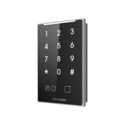 Hikvision Lector de Códigos QR y Tarjetas de Proximidad con Teclado DS-K1109EKB-QR, RS485/WIEGAND, 5cm 