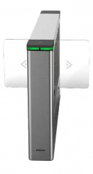 Hikvision Torniquete Central DS-K3B501SX-M/M-DP90, 90cm, Acero Inoxidable ― incluye Panel y Lectores de Tarjeta 