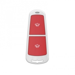 Hikvision Botón de Pánico DS-PD1-EB-WS2, Inálambrico, Rojo/Blanco 