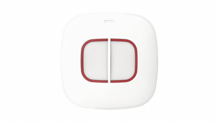 Hikvision Botón de Pánico Doble DS-PDEB2-EG2-WB(B), Exteriores, Inalámbrico, Blanco 