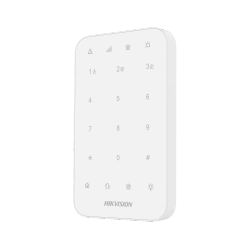 Hikvision Teclado DS-PK1-E-WB, Inalámbrico, Blanco - para Panel de Alarma AXPRO 