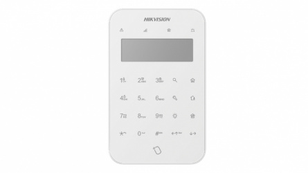Hikvision Teclado DS-PK1-LT-WB, Inalámbrico, Blanco - para Panel de Alarma AXPRO 