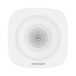 Hikvision Sirena con Estrobo DS-PS1-I-WB(B), para Interior, Inalámbrico, 110dB 