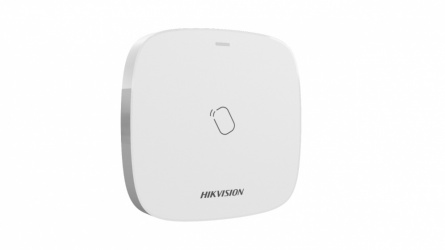 Hikvision Lector de Tag Inalámbrico para Panel de Alarma DS-PTA-WL-433, Blanco 