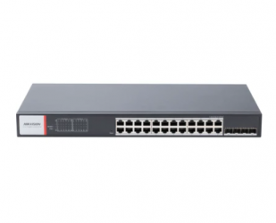 Switch Hikvision DS3T1528HPSI24P4F, 24 Puertos Gigabit Ethernet 10/100/1000 24 x PoE+ 370W, 4 Puertos SFP, 56 Gbit/s, 8000 Entradas, Administrado 