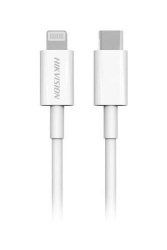 Hikvision Cable USB-C Macho - Lightning Macho, 1 Metro, Blanco 