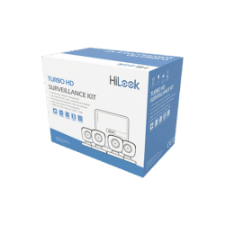Hikvision Kit de Vigilancia HiLook KIT7208BM de 4 Cámaras CCTV Bullet y 8 Canales, con Grabadora 