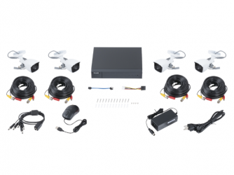 HiLook Kit de Vigilancia HiLook HL28LQKITS-M de 4 Cámaras CCTV Bullet con Grabadora de 8 Canales 