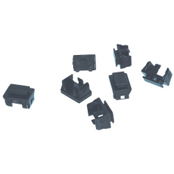 Hirschmann Protector Antipolvo para Puerto SFP 943942001, 25 Piezas, Negro 