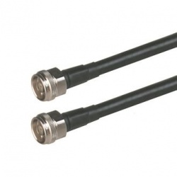 Hirschmann Cable Coaxial N Macho - N Hembra, 50cm, Negro 