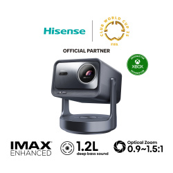 Proyector Hisense C2 Ultra 3LCD, 3840x2160 4K Ultra HD, 3000 lúmenes ANSI, Inalámbrico, con Bocinas, Negro 