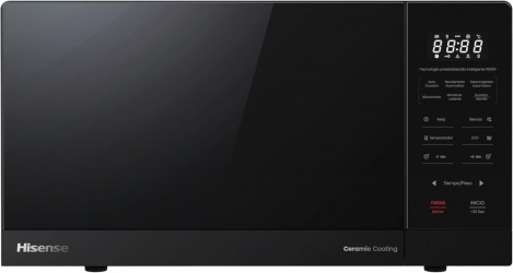 Hisense Horno de Microondas HMMS2509BP, 0.9 Pies Cúbicos, 1450W, 25.5 Litros, Negro 