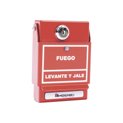 Hochiki Estación Manual Direccionable de Doble Acción DCP-AMS-KL-LP/S, Rojo 