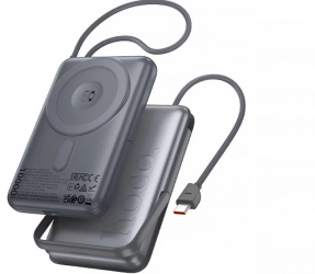 Cargador Portátil Hoco Power Bank Q43 Clever Dual MagSafe, 10.000mAh, Negro 