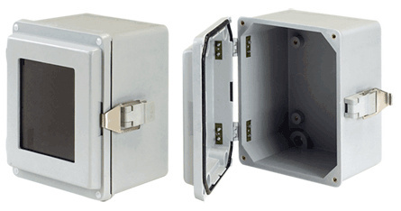 Hoffman Gabinete de Liberación Abatible, 4X, Gris 