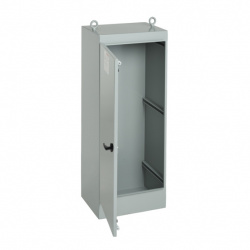 Hoffman Gabinete con Puerta Tipo 12, 28U, Gris 