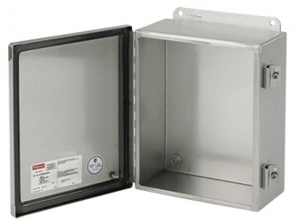 Hoffman Gabinete de Acero Inoxidable para Exteriores, 12.5 x 19.5cm, Gris 