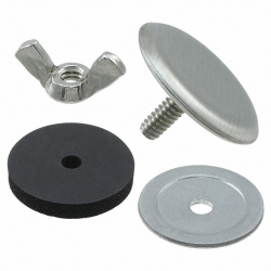 Hoffman Tapón para Sellar Orificios Hole-Seal, 22.5mm Diámetro, Acero Inoxidable, Gris 