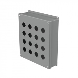 Hoffman Gabinete para Botones PB Enclosure, Tipo 12, 16 PB, Gris 