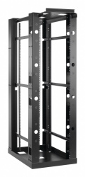Hoffman Rack Abierto de 4 Postes, 45U, hasta 453.6 Kg, Negro 