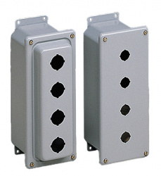 Hoffman Gabinetes Extruidos para Botones PB Enclosure, Tipo 4, Gris 
