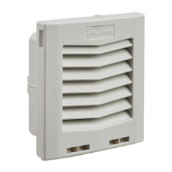 Hoffman Rejilla de escape de ventilador con filtro, para HF05, Gris 