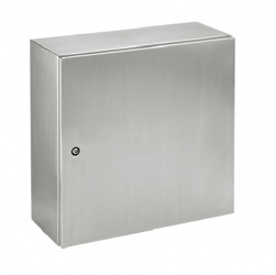 Hoffman Gabinete para Montaje en Pared, 400 x 400mm,  Acero Inoxidable, Plata 