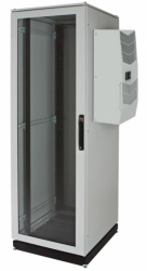 Hoffman Gabinete para Piso, 42U, hasta 700Kg, Gris 