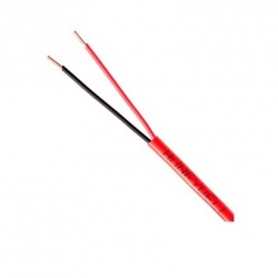 Honeywell Bobina de Cable de Incendio, 2 Conductores, 305 Metros, Rojo 